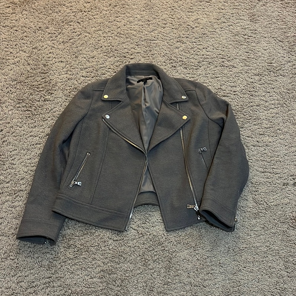 Ann Taylor Petite MP Grey Jacket
